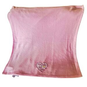 Baby Starters "Thank Heaven for Little Girls" Satin Heart Plush Pink Blanket